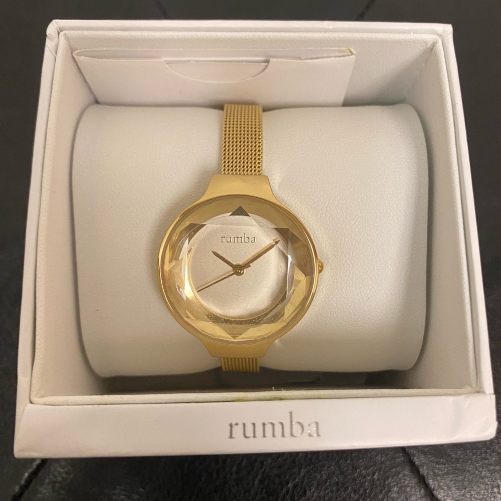 NIB- Rumba Watch, Gold Brand New
